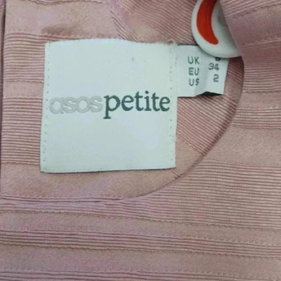 ASOS Petites Pink Tulip Shaped Mini Sleeveless Dress  Size 2 - Picture 8 of 8